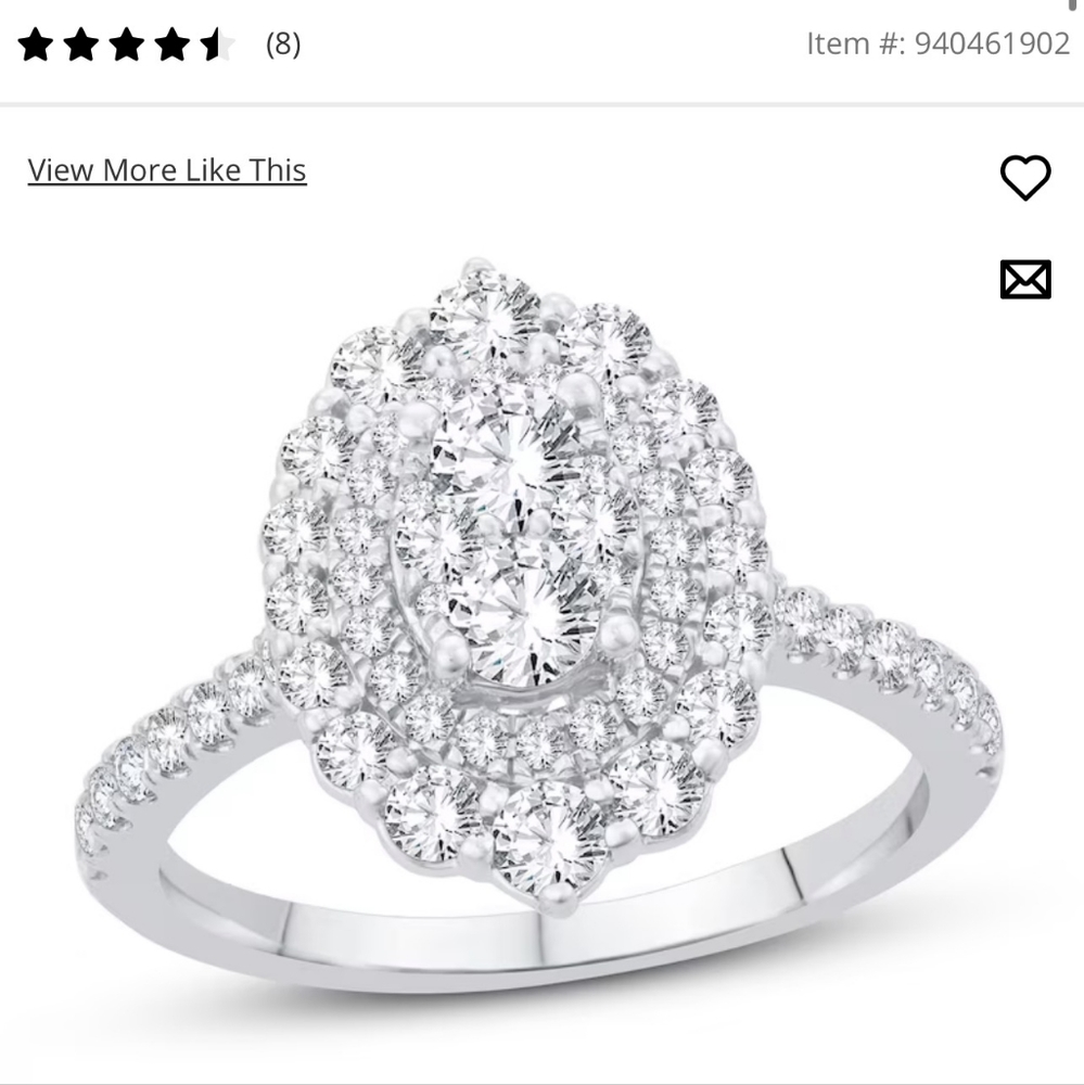 Diamond engagement/ cocktail ring - Picture 11 of 13